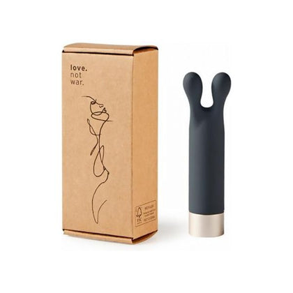 Love. not war. Laska Head Grey - Versatile Rabbit and Bullet Vibrator for Clitoral and G-Spot Stimulation, Model LNWLH-GRY