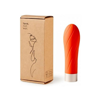 Love. Not War Gra Head Orange - Powerful Textured Bullet Vibe for Vaginal and Clit Stimulation - Model LNW-GH-101 - Women's Pleasure Toy