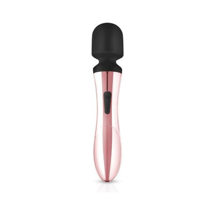 Rosy Gold Nouveau Curve Massager - Powerful Rechargeable Wand Vibrator for Clitoral Stimulation - Model RG-001 - For Women - Multi-Speed Vibrations - Rose Gold