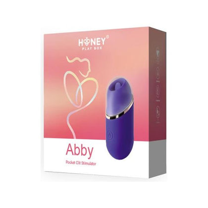 Introducing the SensuVibe Abby Mini Clit Tongue Licking Vibrator Purple - The Ultimate Pleasure Companion for Women