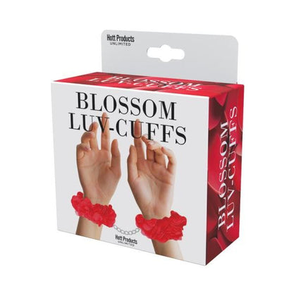 Blossom Luv Cuffs Flower Hand Cuffs Red - Sensational Pleasure Enhancer for Couples