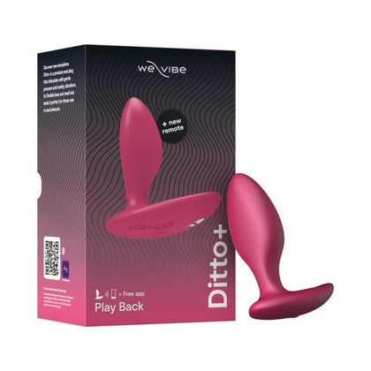 We-Vibe Ditto+ Cosmic Pink Rechargeable Remote-controlled Silicone Vibrating Anal Plug - The Ultimate Sensual Pleasure Enhancer for All Genders and Cosmic Delights - Adult Naughty Store