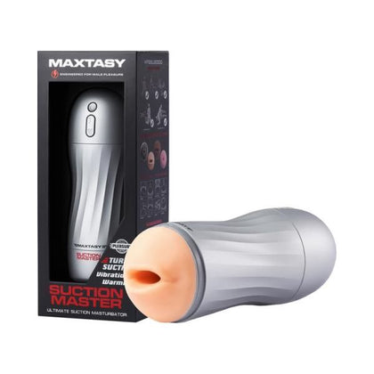 Maxtasy Suction Master Realistic With Remote Nude Plus - Elite Male Pleasure Enhancer, Model SMR-3000, for Mind-Blowing Orgasms, Stamina Training, and Sexual Wellness - Nude