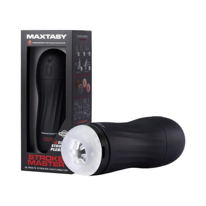 Maxtasy Stroke Master Standard With Remote Clear Plus - Elite Male Pleasure Enhancer for Earth-Shattering Orgasms