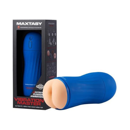 Maxtasy Vibration Master Realistic with Remote Nude Plus - Elite Male Pleasure Toy for Full-Body Stimulation - Model MX-VRN1 - Designed for Men - Intense Pleasure for Every Inch - Slate Grey