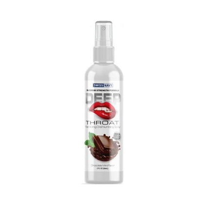 Swiss Navy Deep Throat Spray - Chocolate Mint Flavored Oral Numbing Spray for Enhanced Deep Throat Pleasure (Model: DTS-500) - Unisex - Throat Desensitizer - Delicious Chocolate Mint Flavor