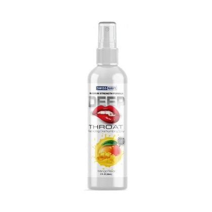 Swiss Navy Deep Throat Spray Mango - Sensational Oral Numbing Spray for Enhanced Pleasure - Model DN-500 - Unisex - Deep Throat Desensitizer - Mango Flavor