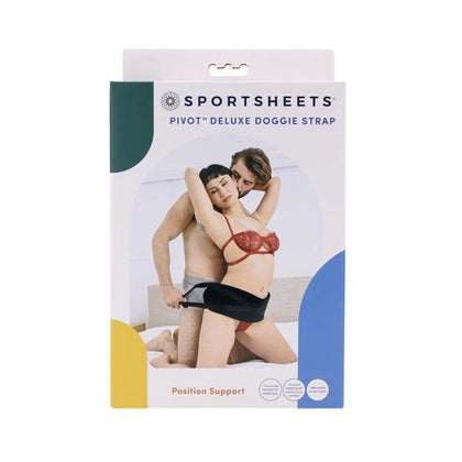 Sportsheets Pivot Deluxe Doggie Strap - Ultimate Comfort and Sensation Enhancer for Couples - Model PD-1001 - Unisex - Intensify Pleasure and Bonding - Black