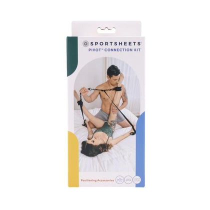 Sportsheets Pivot Connection Kit - Adjustable Tethers and Cuffs for Enhanced Pleasure and Support - Model PCK-001 - Unisex - Wrist and Ankle Restraints - Black