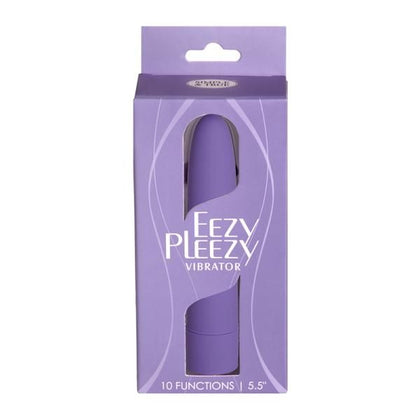 BMS Factory Eezy Pleezy Classic Vibrator 5.5 In. - The Perfect Pleasure Companion for Intimate Bliss in Purple - Adult Naughty Store