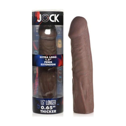 Introducing the Jock Extra Long Penis Extension Sleeve 1.5in Dark: The Ultimate Pleasure Enhancer for Men