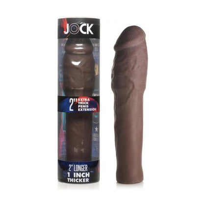 Jock Extra Thick Penis Extension Sleeve 2in Dark - The Ultimate Pleasure Enhancer for Men
