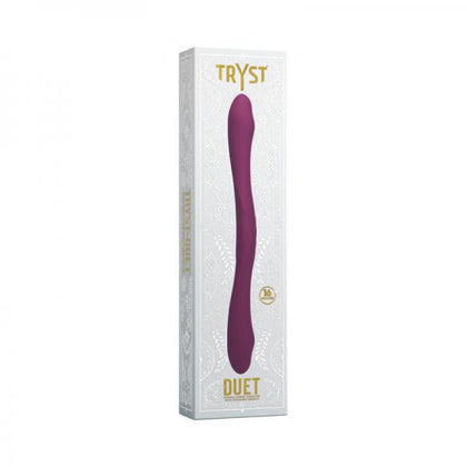 Luxe Toys Tryst Duet Wireless Remote Double-Ended Vibrator | Model: Berry | Dual Motors | Solo & Partner Play | Intense Pleasure | Berry