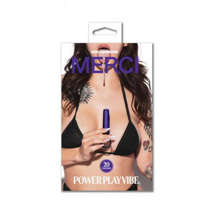 Merci Power Play Velvet Touch Vibrator Model PD9347-Violet - Female - Internal and External Stimulator