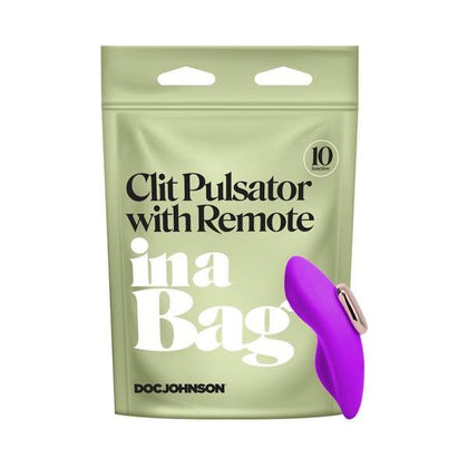 Introducing the PleasureLux In A Bag Panty Vibe With Remote - Model PV-10X - Purple