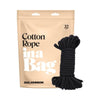 In A Bag Cotton Rope 32ft Black - Adult Naughty Store