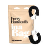 Introducing the SensaSoft™ Furry Handcuffs - Model 2021: The Ultimate Pleasure Enhancer for All Genders - Black - Adult Naughty Store