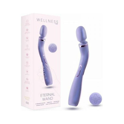 Blush Wellness Eternal Wand X1 - Silicone Rechargeable Remote Controlled Vibrating Massage Wand for All Genders, Full Body Pleasure - Lavender