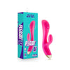 Aria Pleasin' AF Fuchsia Silicone Rechargeable Vibrating Rabbit - Model AR-5678 - Women's G-Spot and Clitoral Stimulation - Deep Pink - Adult Naughty Store