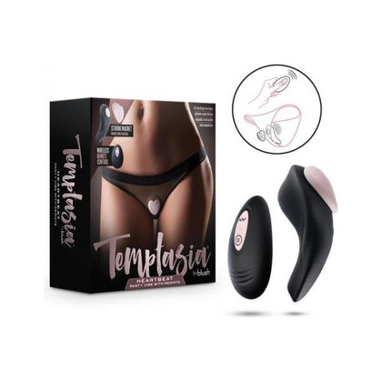 Introducing the Temptasia Heartbeat Panty Vibe With Remote Pink - Your Ultimate Pleasure Companion for Discreet and Sensual Adventures!