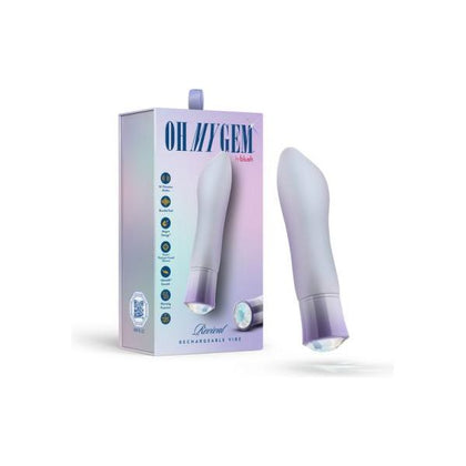 Opal Pleasure Gem: 10-Function Rechargeable Silicone Vibrator for Ultimate Pleasure - Model OMGP-10 (Women, Clitoral Stimulation, Purple)