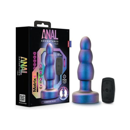 Matrix Kinetik Plug With Remote - Model MKP-1001 - Ultimate Remote-Controlled Anal Pleasure Device for All Genders - Intense Orgasms - Exquisite Space Age Blue