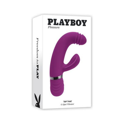 Playboy TTD-200 Tap That Silicone Tapping Dual Stimulator - Intense G-Spot and Clitoral Vibrator for Women - Pink