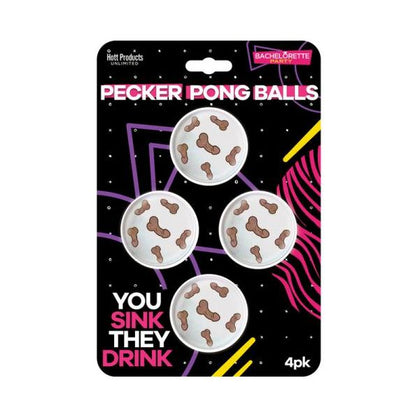 Pecker Beer Pong Balls 4-pack