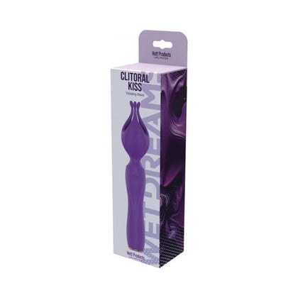 Wet Dreams Clitoral Kiss Purple Silicone Vibrator - Model: Vibrating Wand CC-01 - Designed for Women - Clitoral Stimulator - Adult Naughty Store