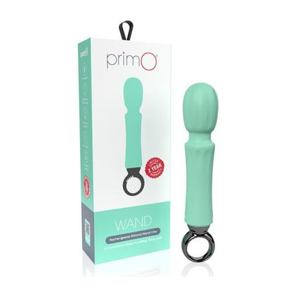 Screaming O Primo Wand Kiwi Rechargeable Vibrating Massager X123 - All Gender Intense Pleasure - Deep Rumbly Motor - 5 Speeds + 5 Pulsation Patterns - Mid-Sized - Green - Adult Naughty Store