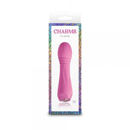 NS Novelties Charms Flora Coral Compact Vibrator - Model 10A for Women - Clitoral Stimulation - Pink