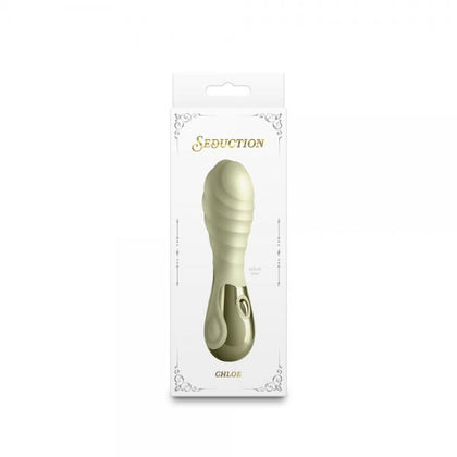 Introducing the Seduction Chloe Metallic Green Compact Vibrator Vibe for Women - Model S3X-4387 - Clitoral and G-spot Stimulation