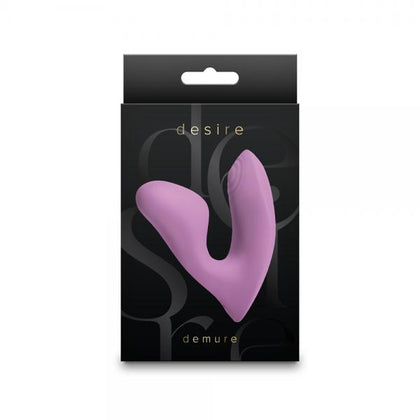 Desire Demure Blush Vibrating Silicone Stimulator - Model D001 - Unisex - Dual Pleasure - Rose