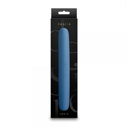 Amore by Desire Bluebell Double-Ended Vibrator - Model DVB-03 - Unisex - All Sensory Delight - Blue - Adult Naughty Store