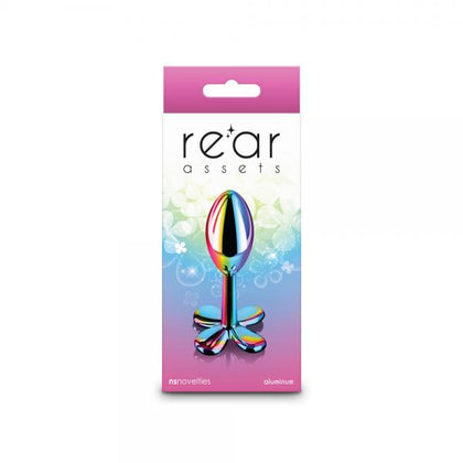 Clover Multicolor Lightweight Chrome-Plated Aluminium Anal Toy for All Genders - Rear Assets Model R-300 - Anal Penetration - Multicolor - Adult Naughty Store