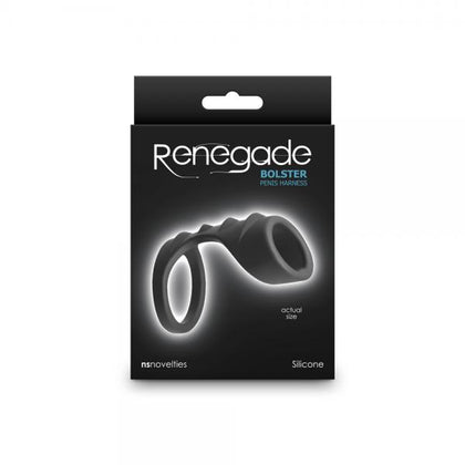 Renegade Bolster Silicone Cock Ring - Model BR-500 - Unisex - Enhances Performance - Black