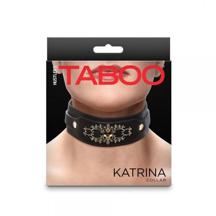 Hustler Taboo Katrina Collar BDSM Toy - Model 69, Unisex, Neck Restraint, Black