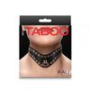 Hustler Taboo Kali Collar Black - Elegant BDSM Neck Collar Model Kali #37 for Women - Golden Studded Fetish Bondage Gear - Adult Naughty Store