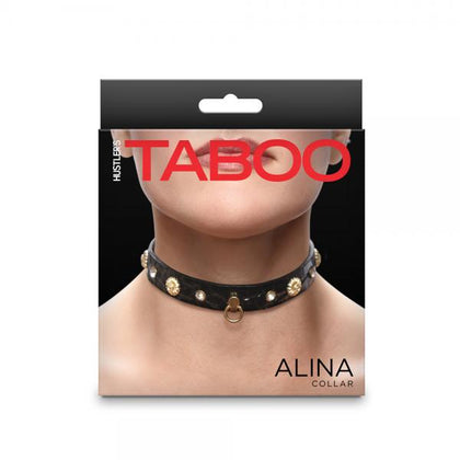 Hustler Taboo Alina Collar Black: Luxury Submissive Neck Collar - Model HAC001, Unisex, Neck & Decor, Black