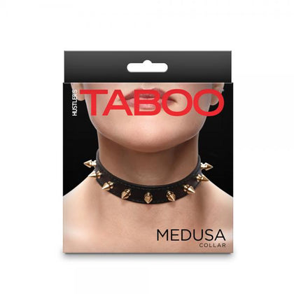 Hustler Taboo Medusa Collar - BDSM Neck Restraint for Doms and Subs - Model: Medusa - Unisex - Neck - Black