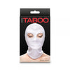 Hustler Taboo Eyes Hood White is an exquisite Sensory Deprivation Hood ensuring heightened sensory experience during intimate moments.