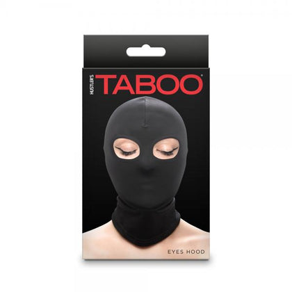 Hustler Taboo Eyes Hood Black commands attention as the ultimate sensory deprivation tool for BDSM play. Featuring a luxurious nylon construction, this one-size-fits-most hood with just the eyes exposed heightens anticipation and intensifies every touch.