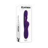 Playboy The Thrill Rechargeable Silicone Dual Stim Vibrator With Flapper Acai - Premium Pleasure Toy for Women - Intense Stimulation for Clitoral and G-Spot Orgasms - Elegant Purple - Adult Naughty Store