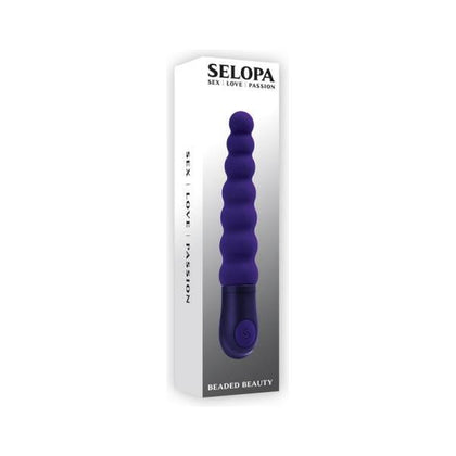 Selopa Beaded Beauty Silicone Vibrator Purple - Powerful Pleasure for Intimate Moments - Adult Naughty Store