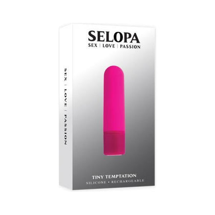 Selopa Tiny Temptation Rechargeable Silicone Bullet Vibrator Pink - Adult Naughty Store