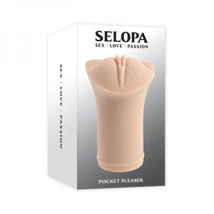 Selopa Pocket Pleaser Stroker Light - SPT-001 - Male Life-Like Vaginal Stroker - Pink