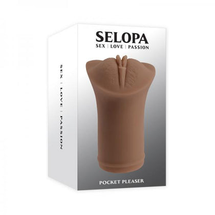 Selopa Dark Pocket Pleaser Stroker - Model SP-001 - Male - Vaginal - Black