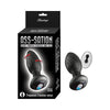 Introducing the SensaPleasure™ SP-9000X Remote Vibrating and Rotating Anal Plug - The Ultimate Pleasure Experience for Him or Her in Sultry Black - Adult Naughty Store