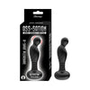 Introducing the SensaPleasure™ SP-500 Remote Vibrating P-Spot Plug - The Ultimate Pleasure for Men in Sleek Black - Adult Naughty Store