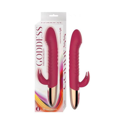 Nasstoys Goddess Thrusting Delight Red - Rechargeable Dual-Stimulating G-Spot and Prostate Vibrator